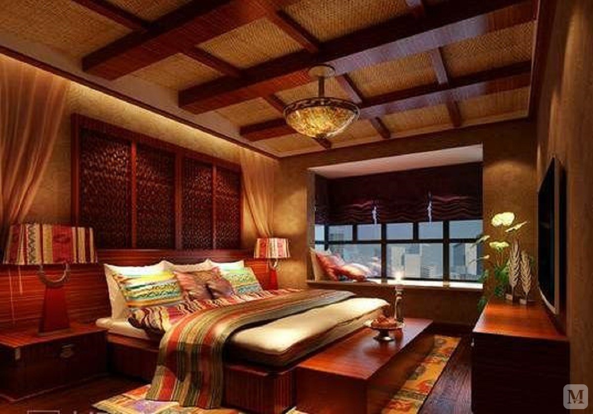 东南亚豪华风格是一个结合东南亚民族岛屿特色及精致文化品位相结合的设计。这是一个北京新兴的居住与休闲相结合的概念，广泛地运用木材和其他的天然原材料，如藤条、竹子、石材、青铜和黄铜，深木色的家具，局部采用一些金色的壁纸、丝绸质感的布料，灯光的变化体现了稳重及豪华感。