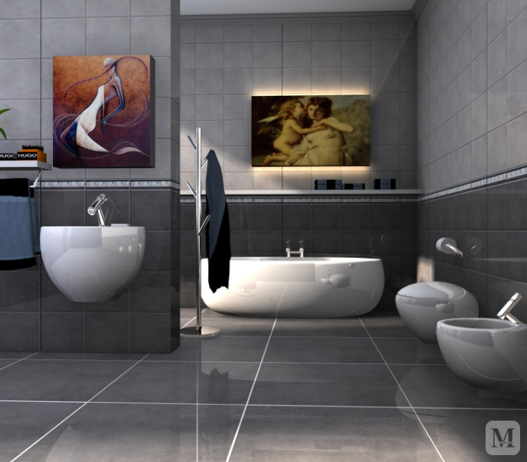 卫生间瓷砖装修效果图欣赏 抛光砖带来空间好体验