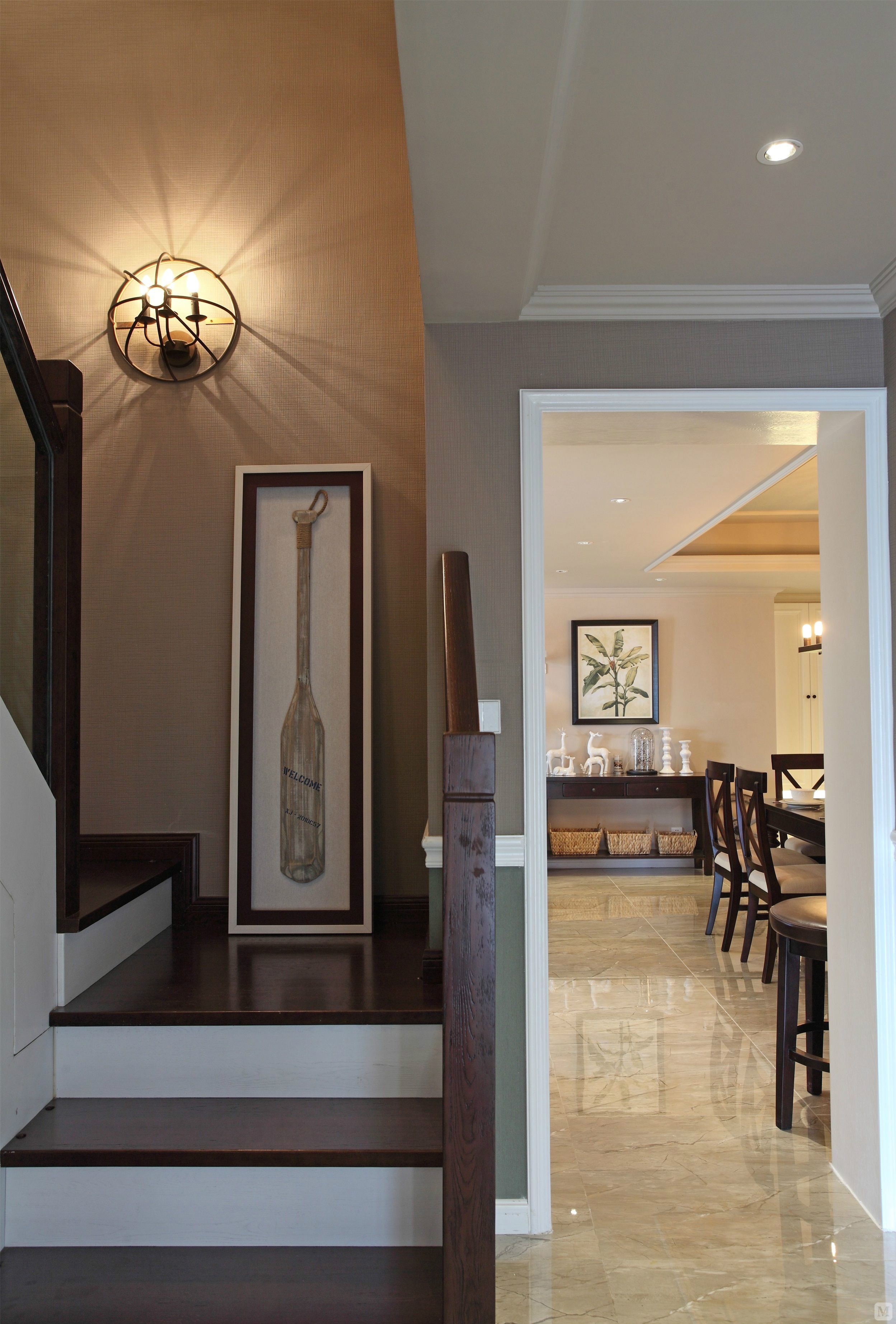 7万173㎡美式复式装修复式-混搭美式温馨居家