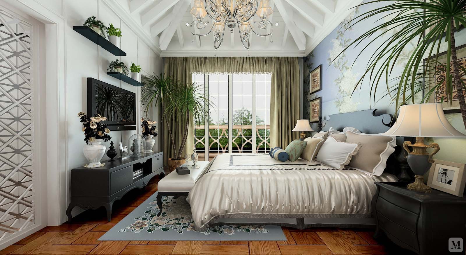 139.4万650㎡简欧别墅装修英郡雷丁简欧别墅-红星美凯龙家装效果图