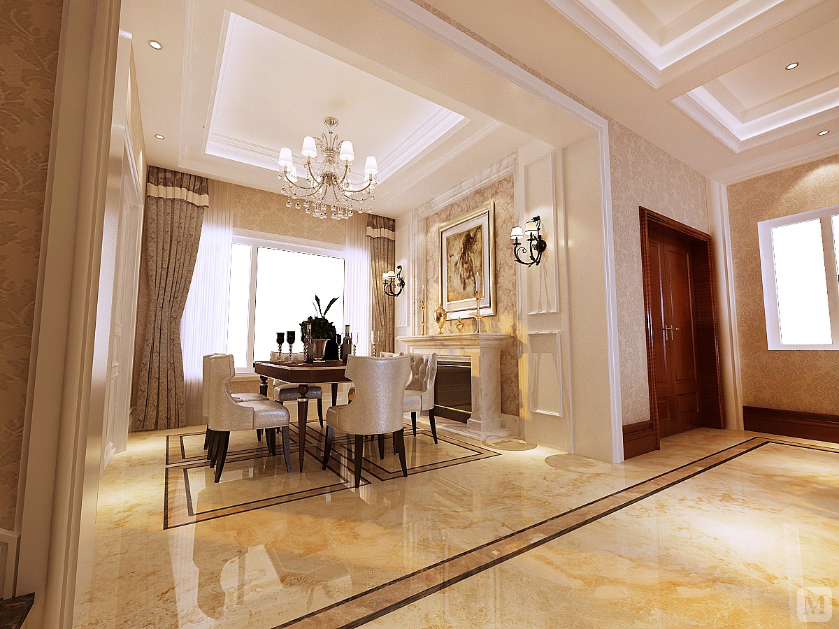 混搭餐厅餐桌装修效果图