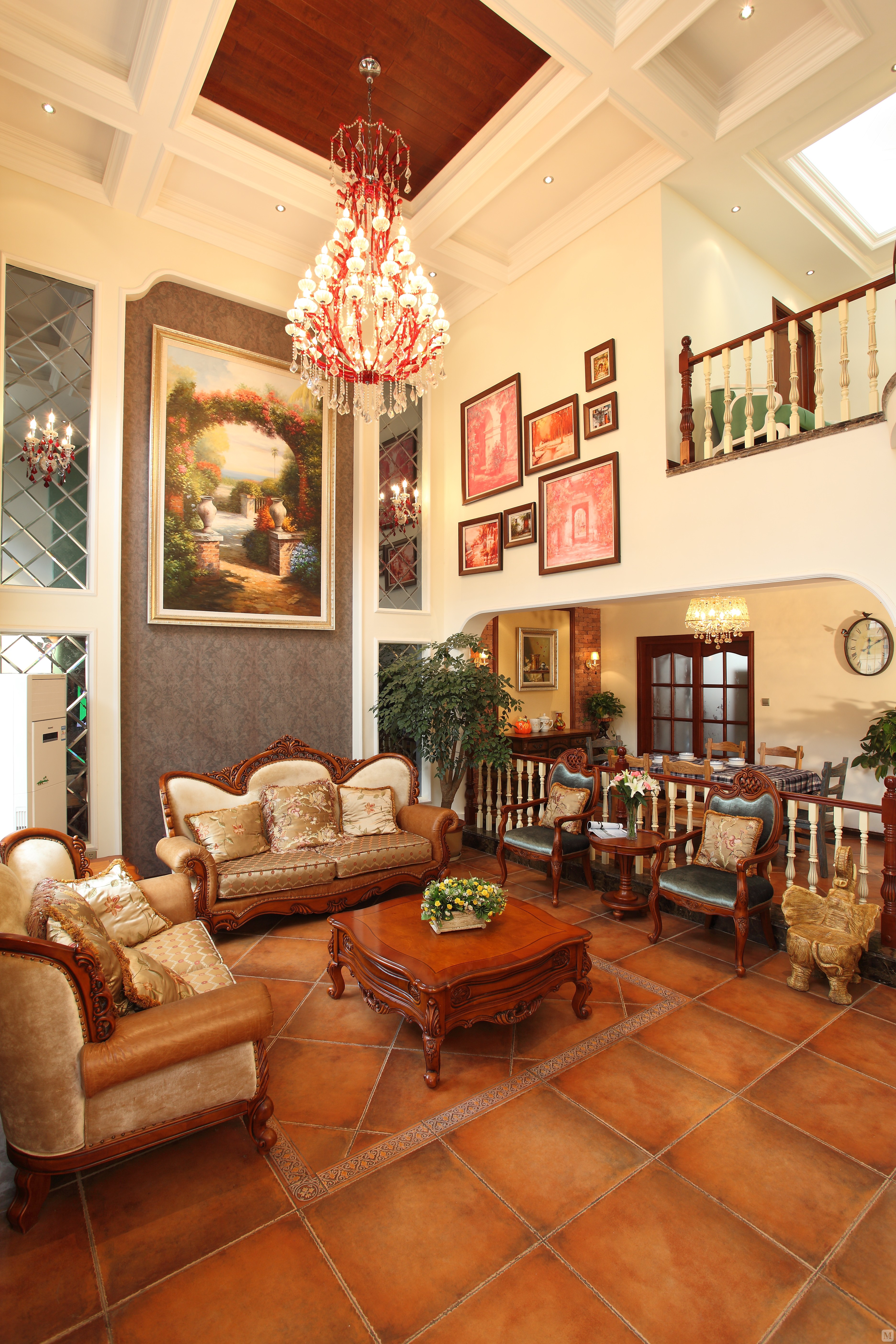 6万459㎡美式别墅装修西夏墅 460平 美式