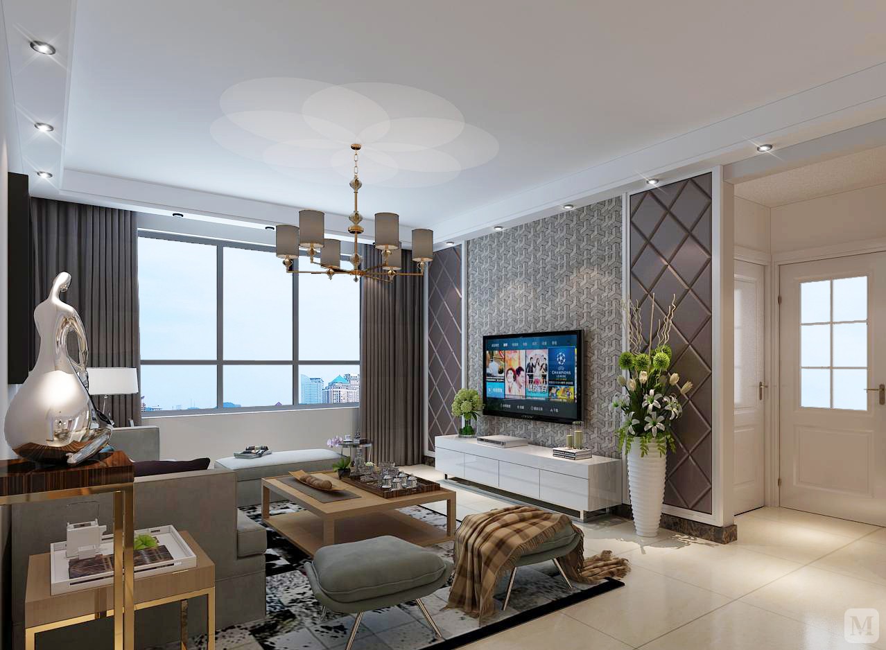 9万142㎡混搭三房装修华森名邸混搭风格-红星美凯龙家装效果图