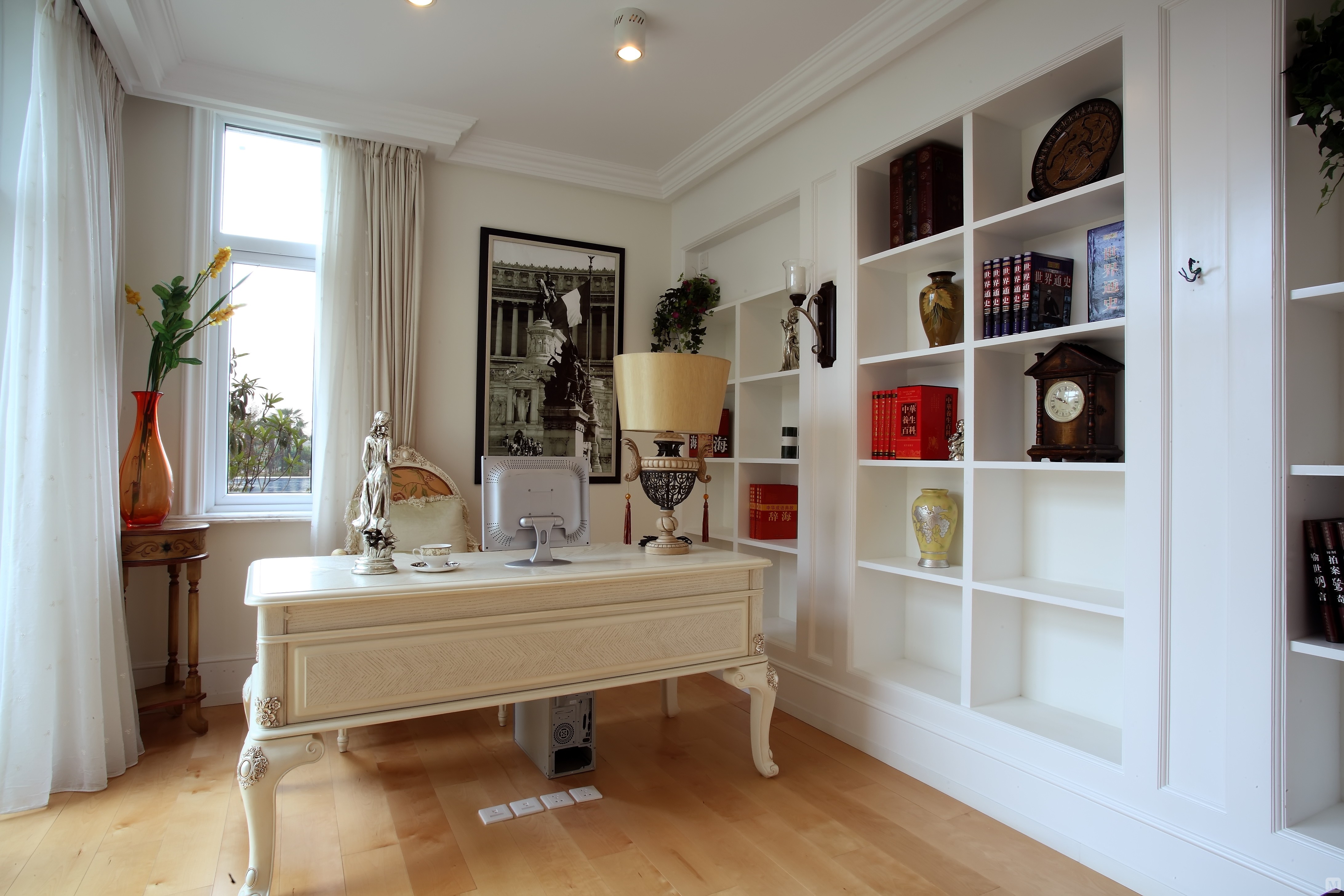 简欧书房吊顶装修效果图-红星美凯龙家装效果图