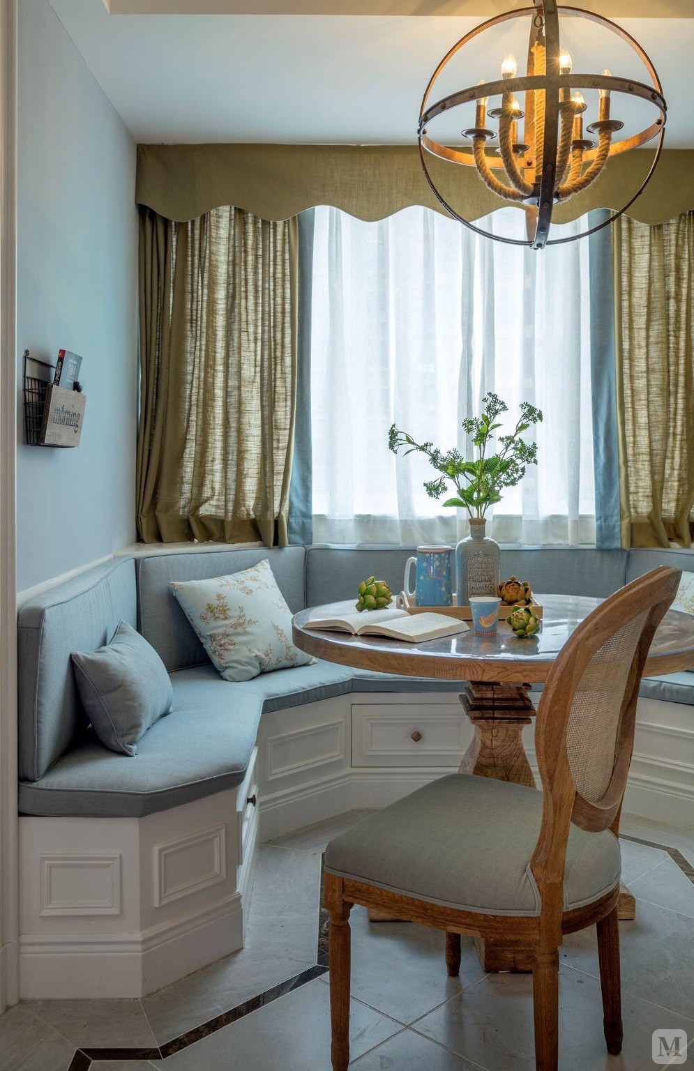 4万128㎡美式三房装修清新雅俗简约美式