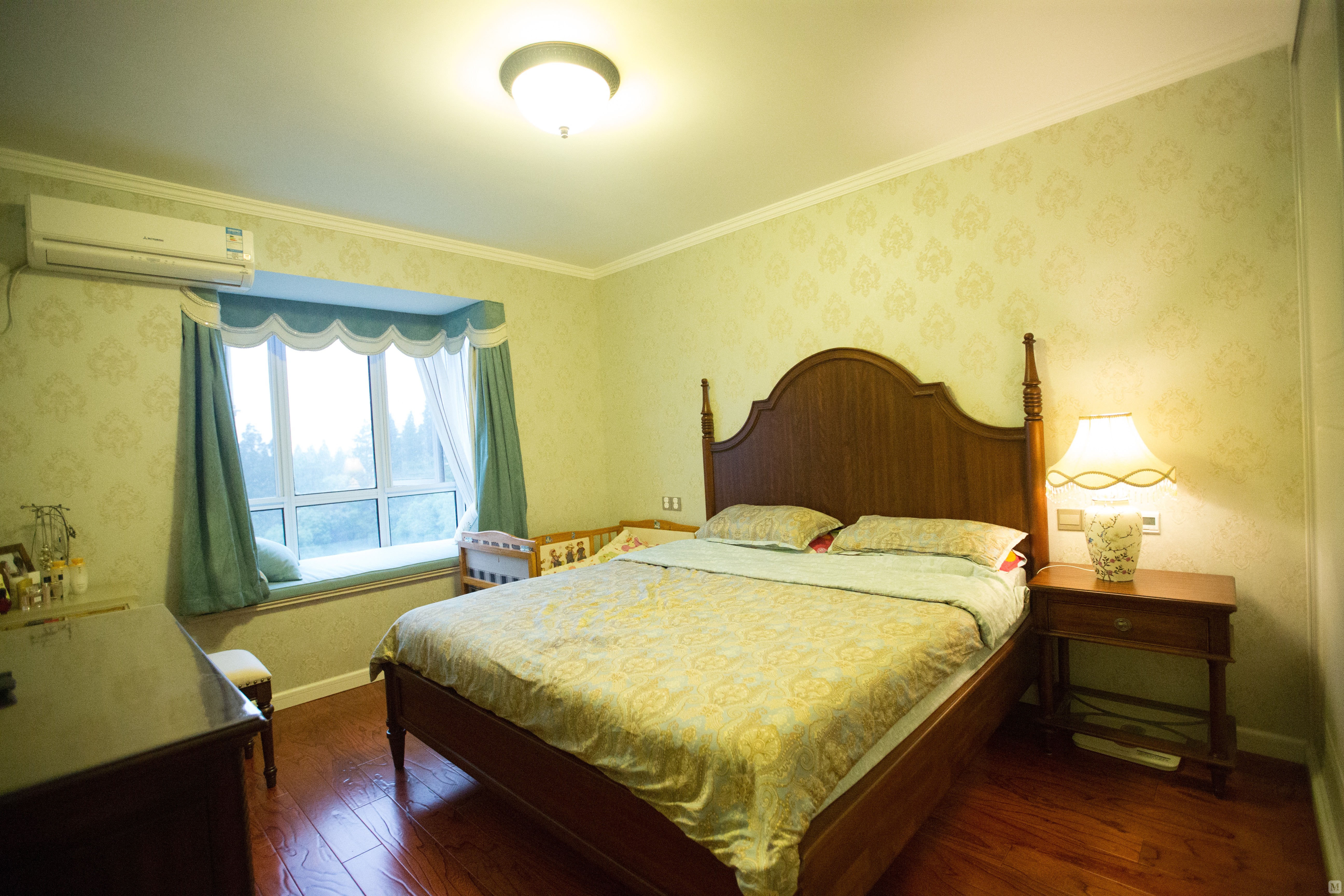 134㎡美式四房装修景枫法兰谷四房两厅设计方案-红星美凯龙家装效果图