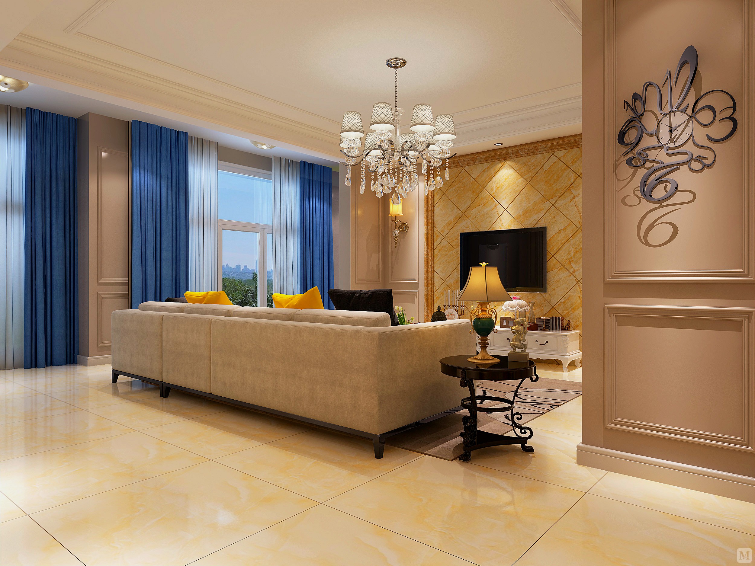 简欧局部装修效果图-红星美凯龙家装效果图