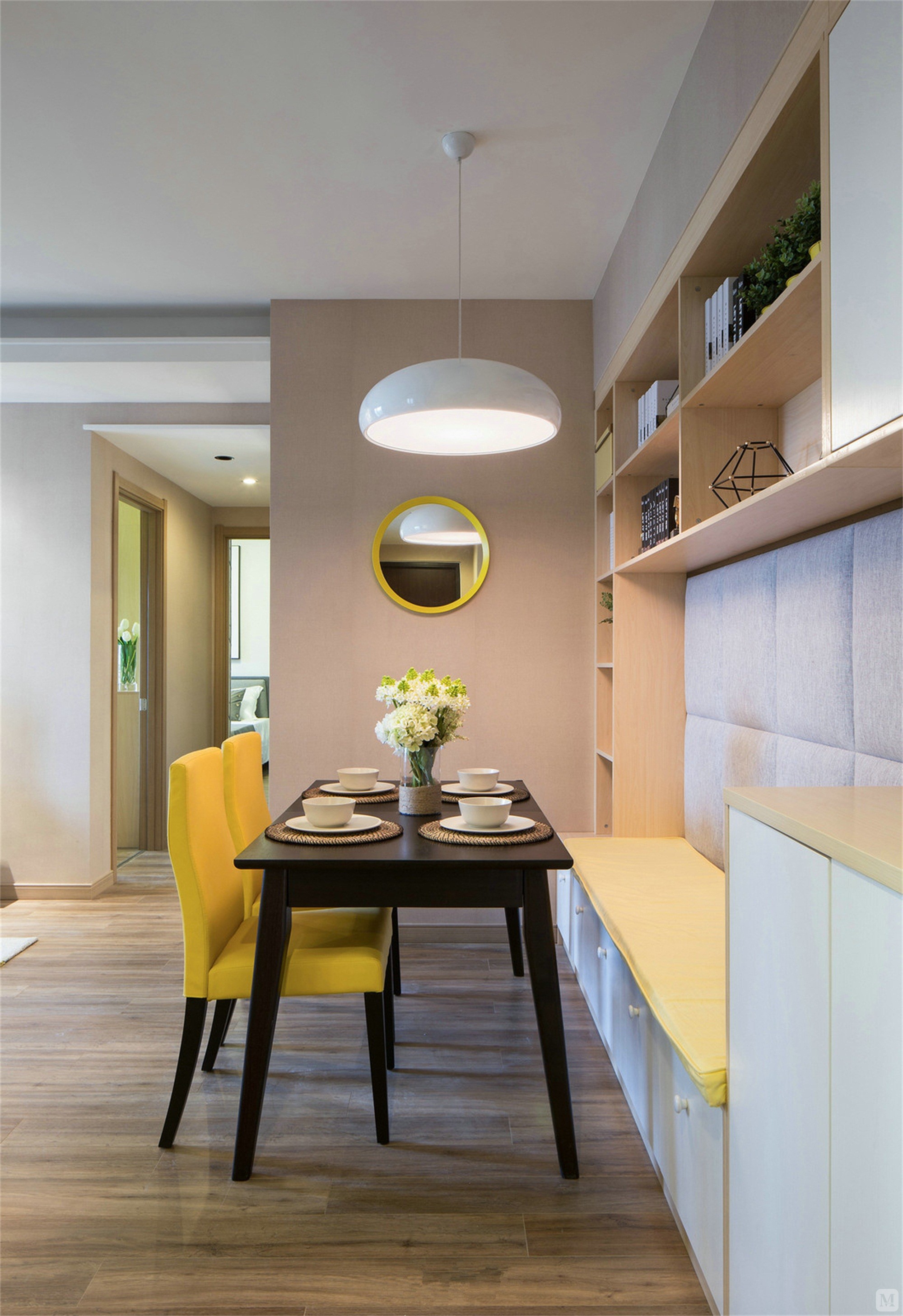 8万120㎡简约一房装修生活中的一抹亮色