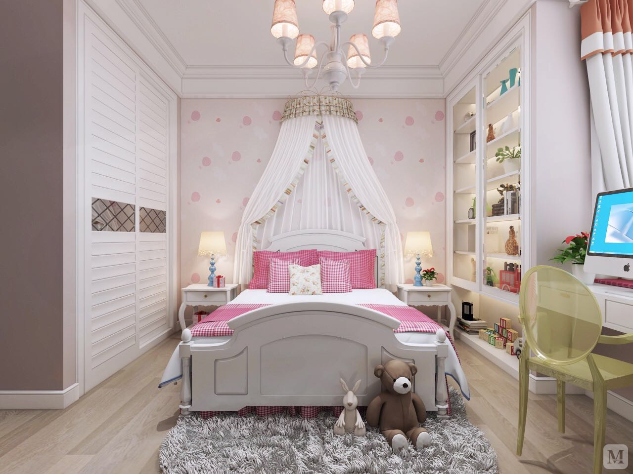 19.8万100㎡新古典三房装修小户型里~不简单的造型