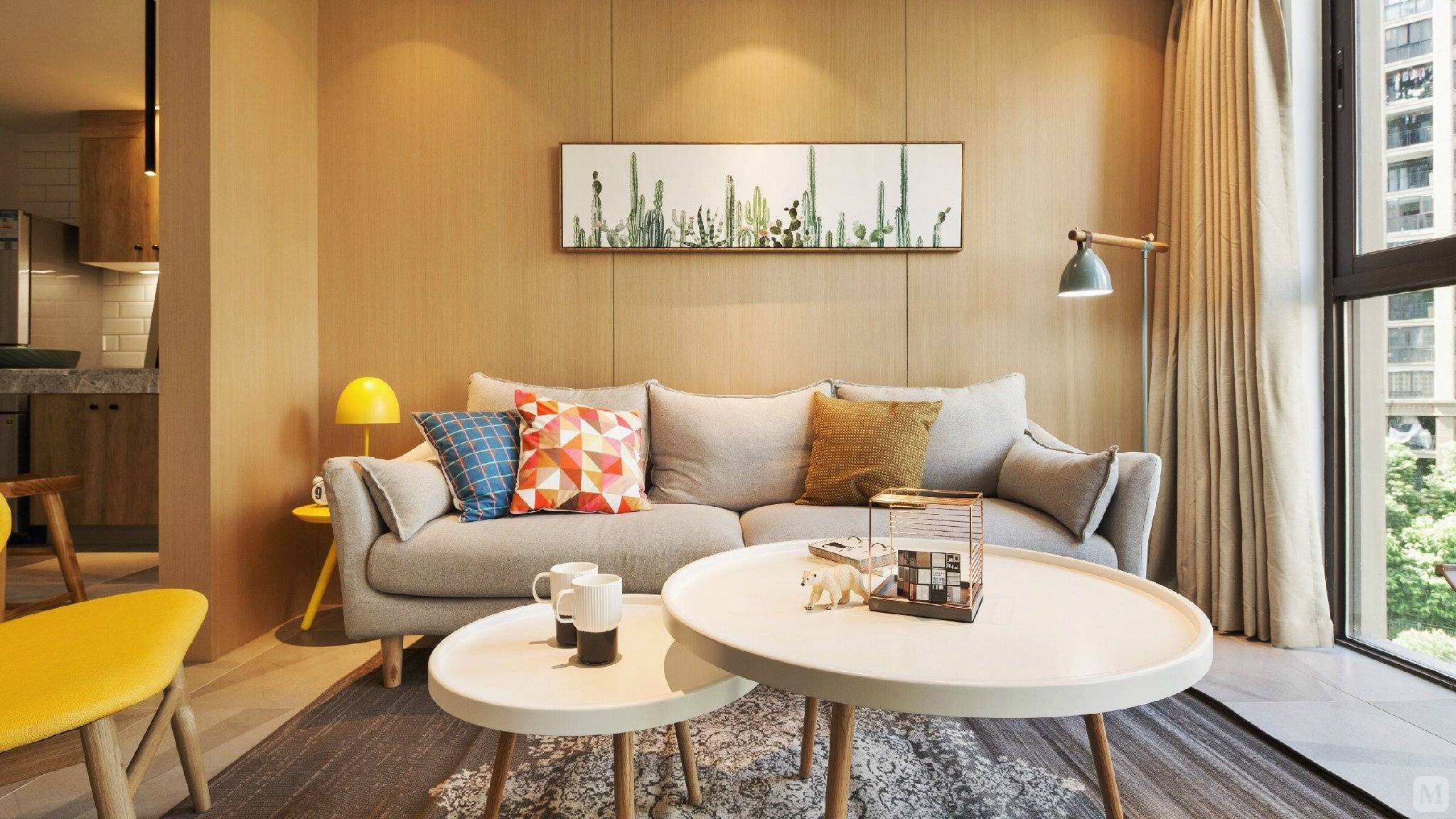 20.7万114㎡简约三房装修温暖的小家--简约风格