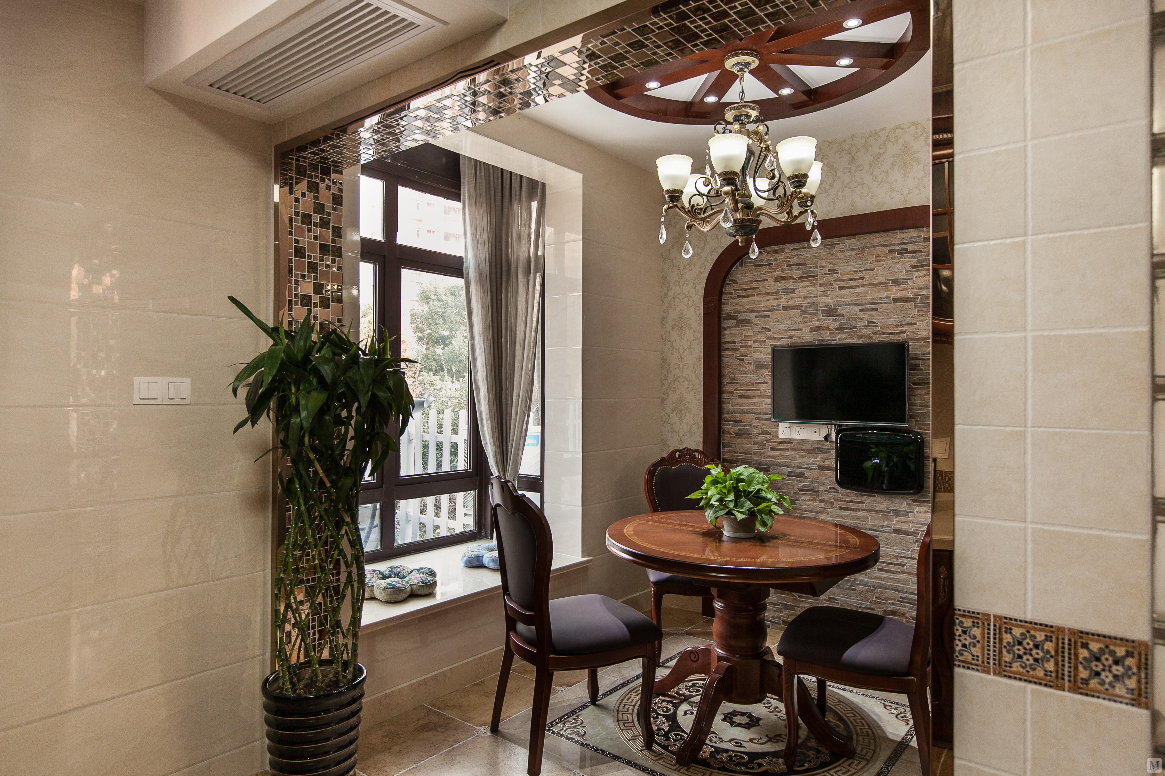 5万287㎡混搭别墅装修东渡海派青城 美式混搭风格