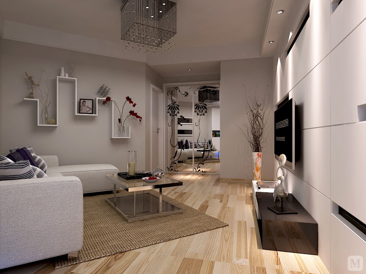 0万121㎡简约三房装修桐城绿苑简约装修-红星美凯龙家装效果图