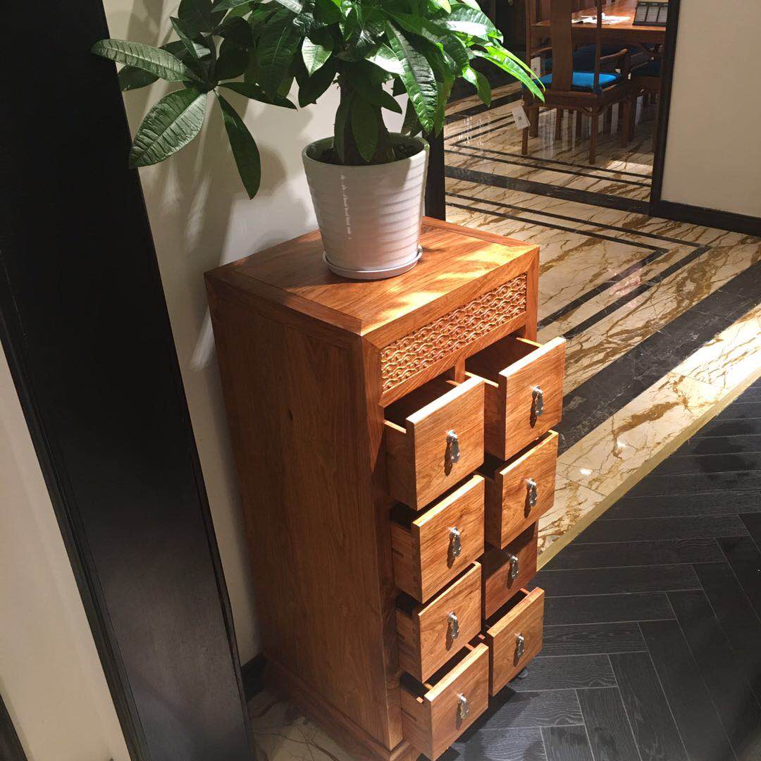 苏梨 刺猬紫檀(pterocarpuserinaceus)吉祥如意八斗柜 jsc08