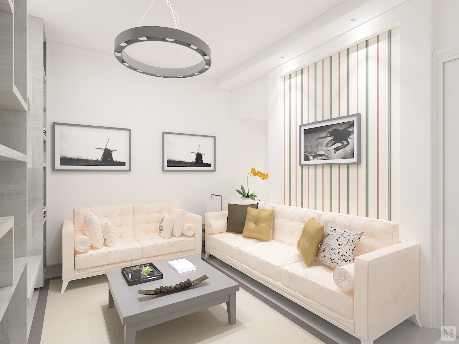 1万94㎡简约二房装修雅丽世居现代简约-红星美凯龙家装效果图