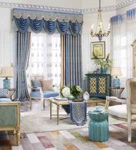索弗仑窗帘 窗帘 美式简欧，现代室内窗帘 1750系列 BY1752-3