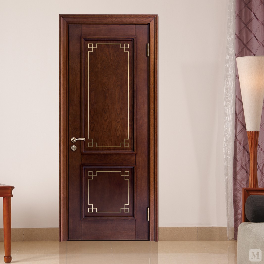  郁林述美 实木复合门 中式   新