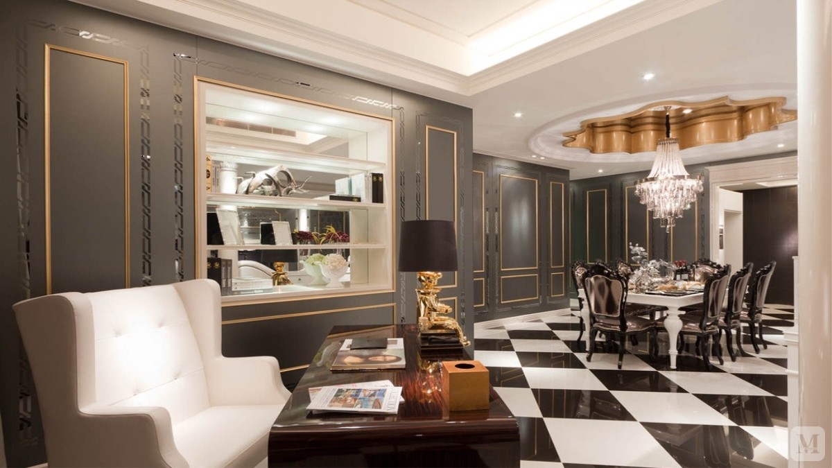 77.4万361㎡art deco别墅装修现代风格家居