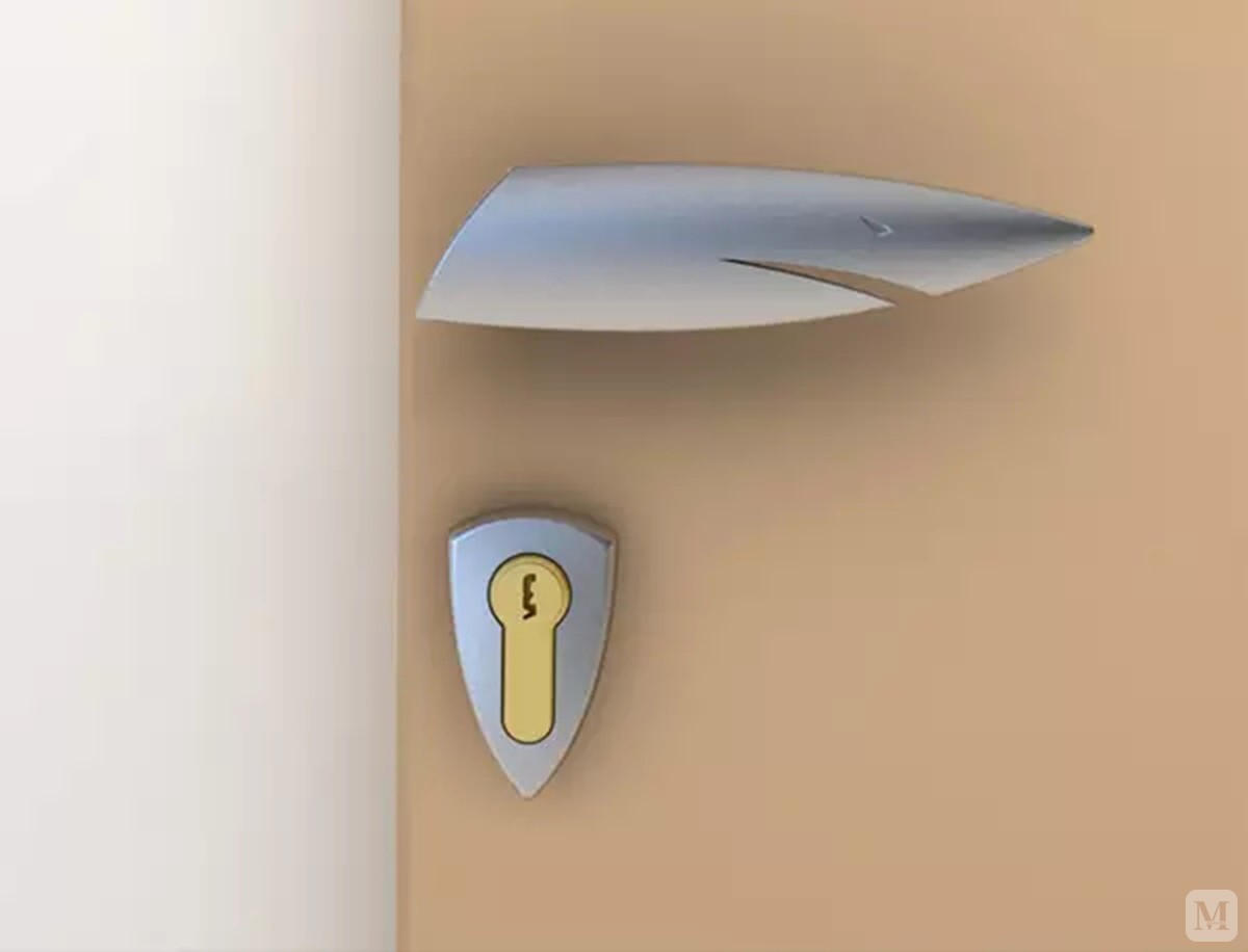 这一款门把手设计来自美国创意设计学院的研究生 roohollah merrik