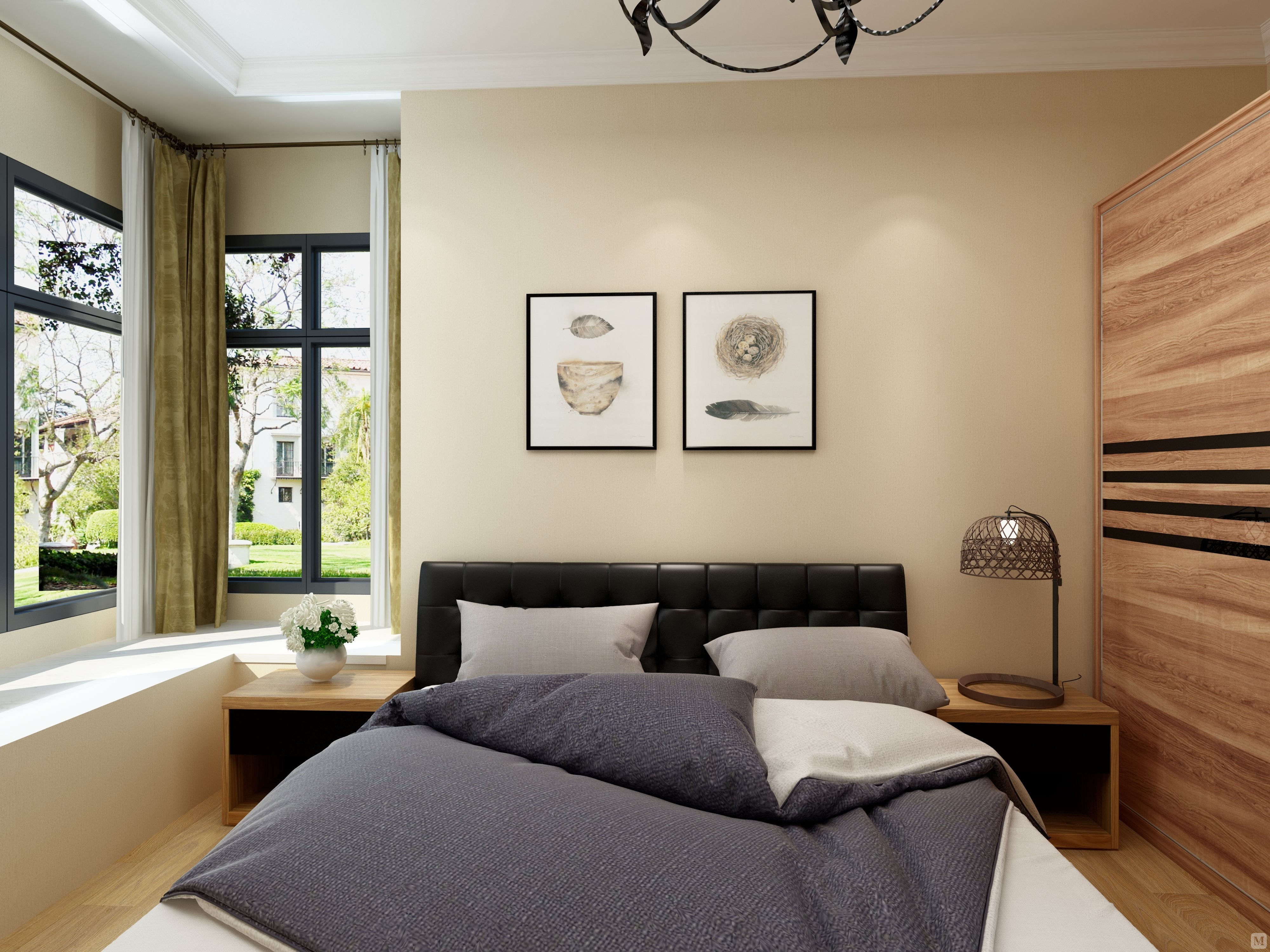 0万56㎡简欧二房装修北欧风的温馨生活