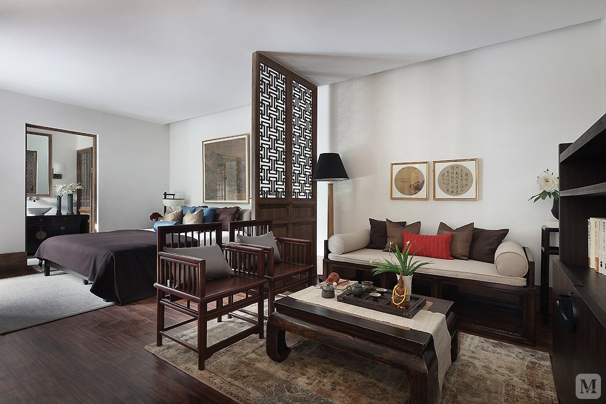 中式卧室吊顶装修效果图