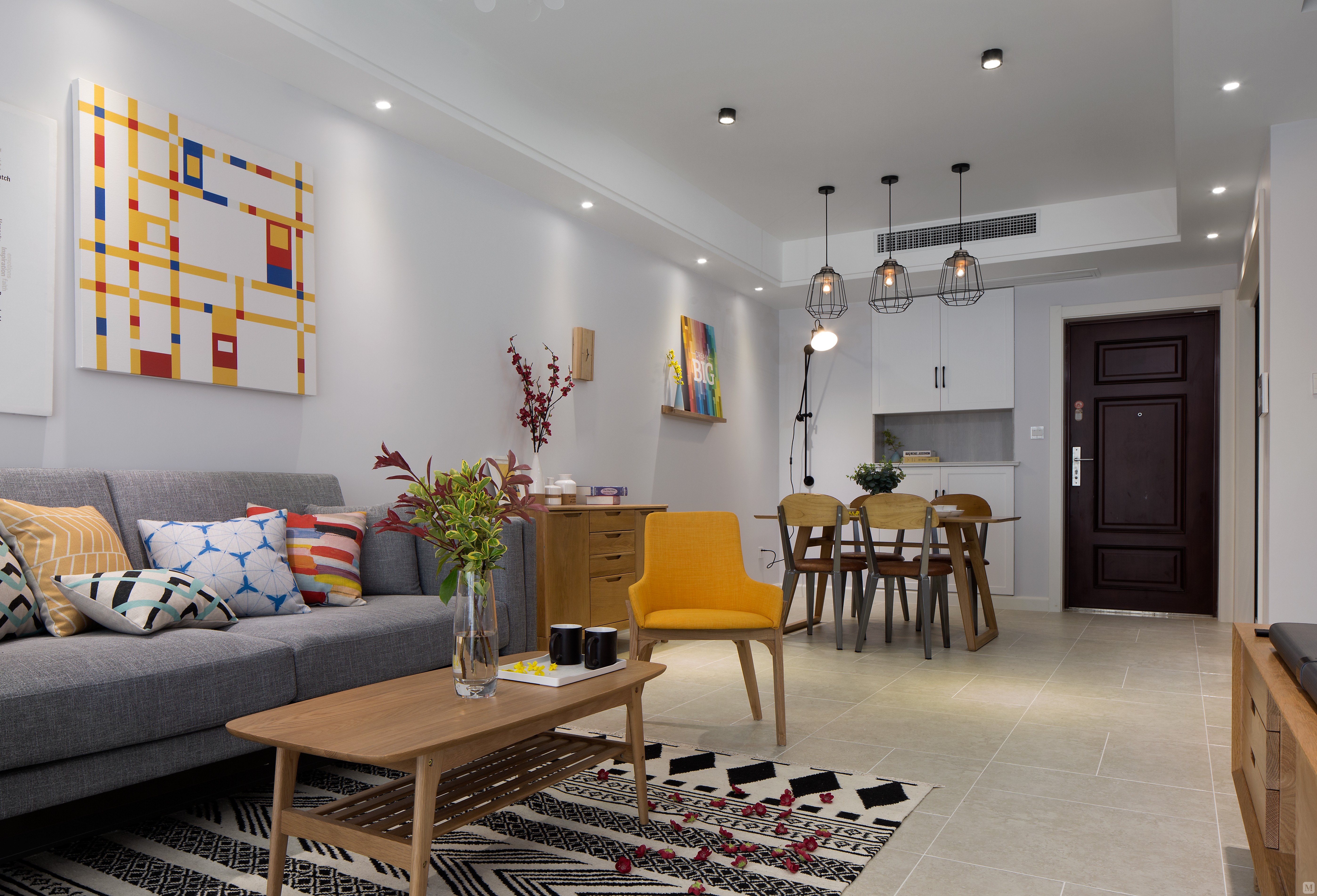 2万100㎡简约二房装修简约是一种态度-红星美凯龙家装效果图