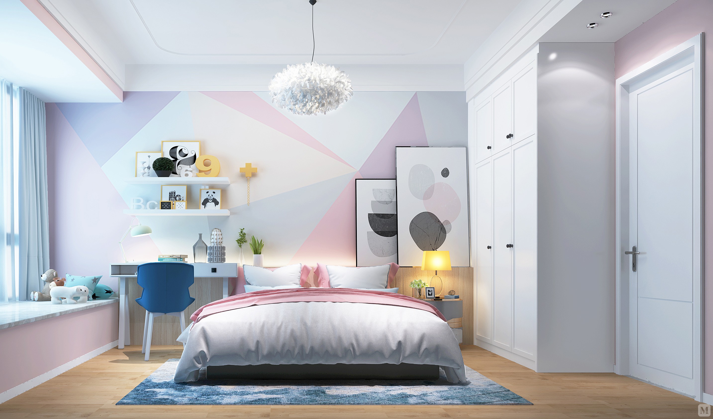 一个充满少女感的粉色故事,满足了女儿纯真的公主梦,在自然,流畅的