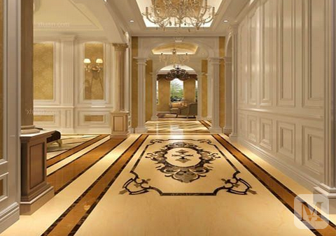 地板砖效果图——欧式风地板砖