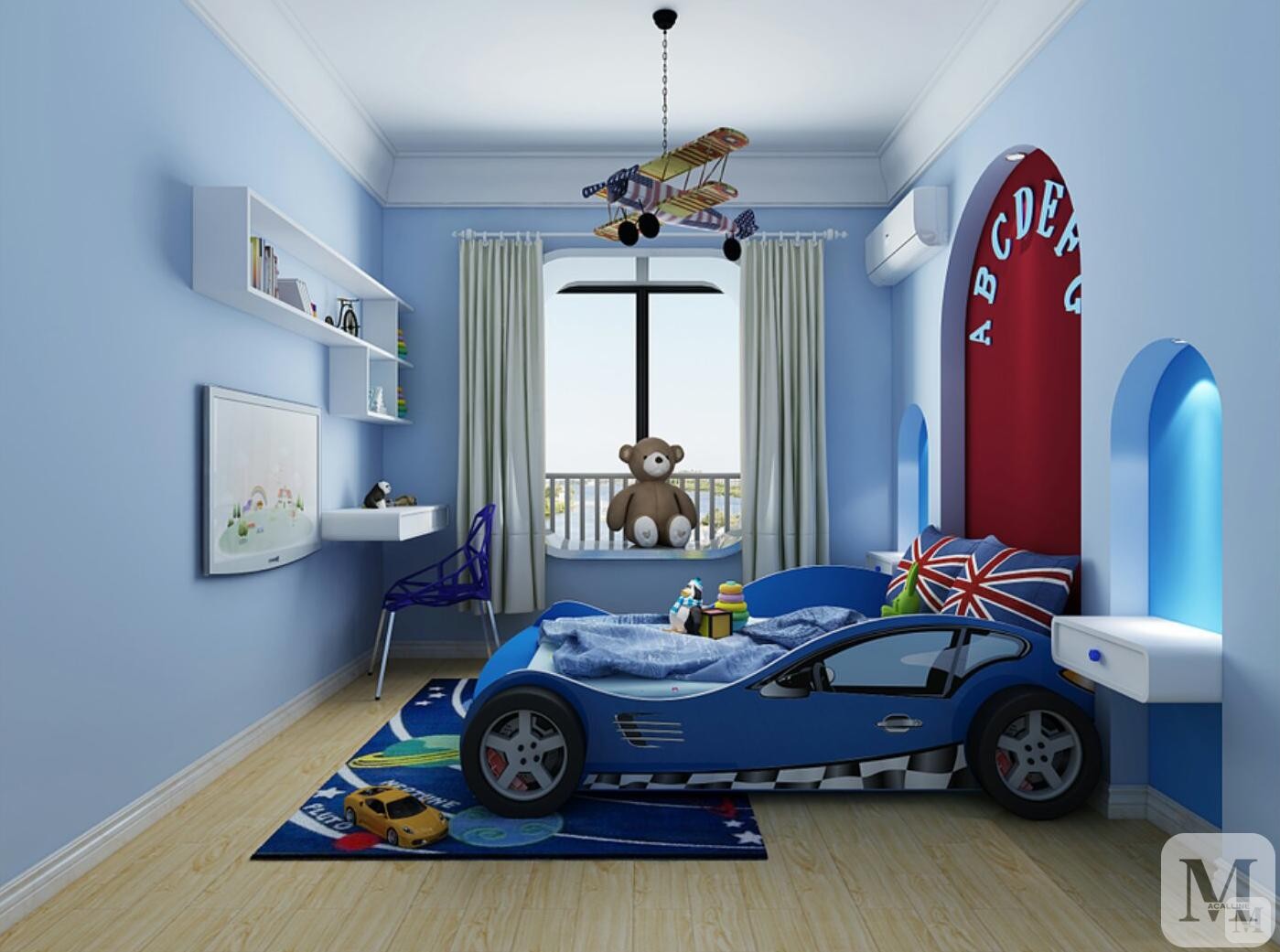 简约儿童房吊顶装修效果图