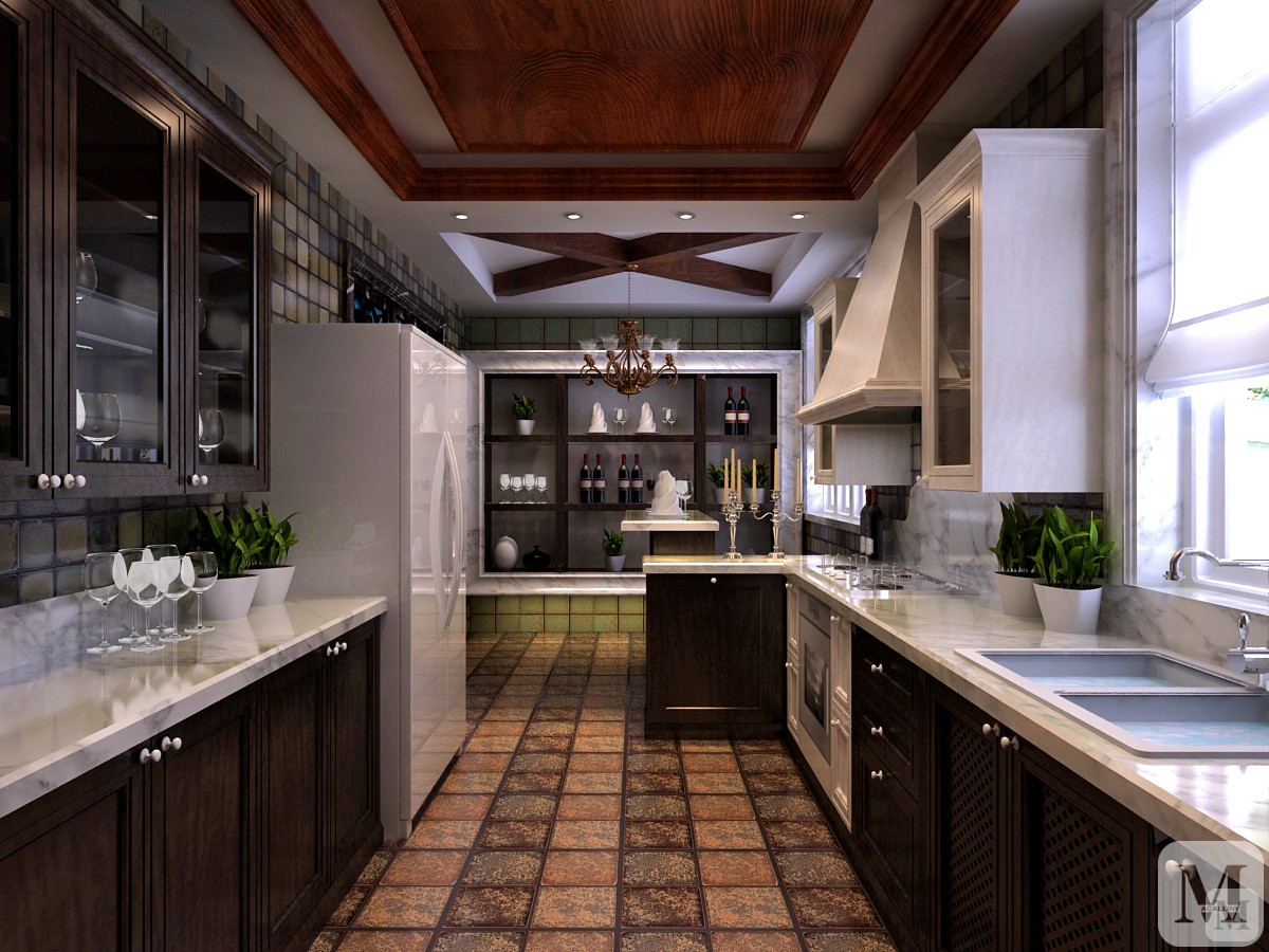 新古典厨房橱柜装修效果图