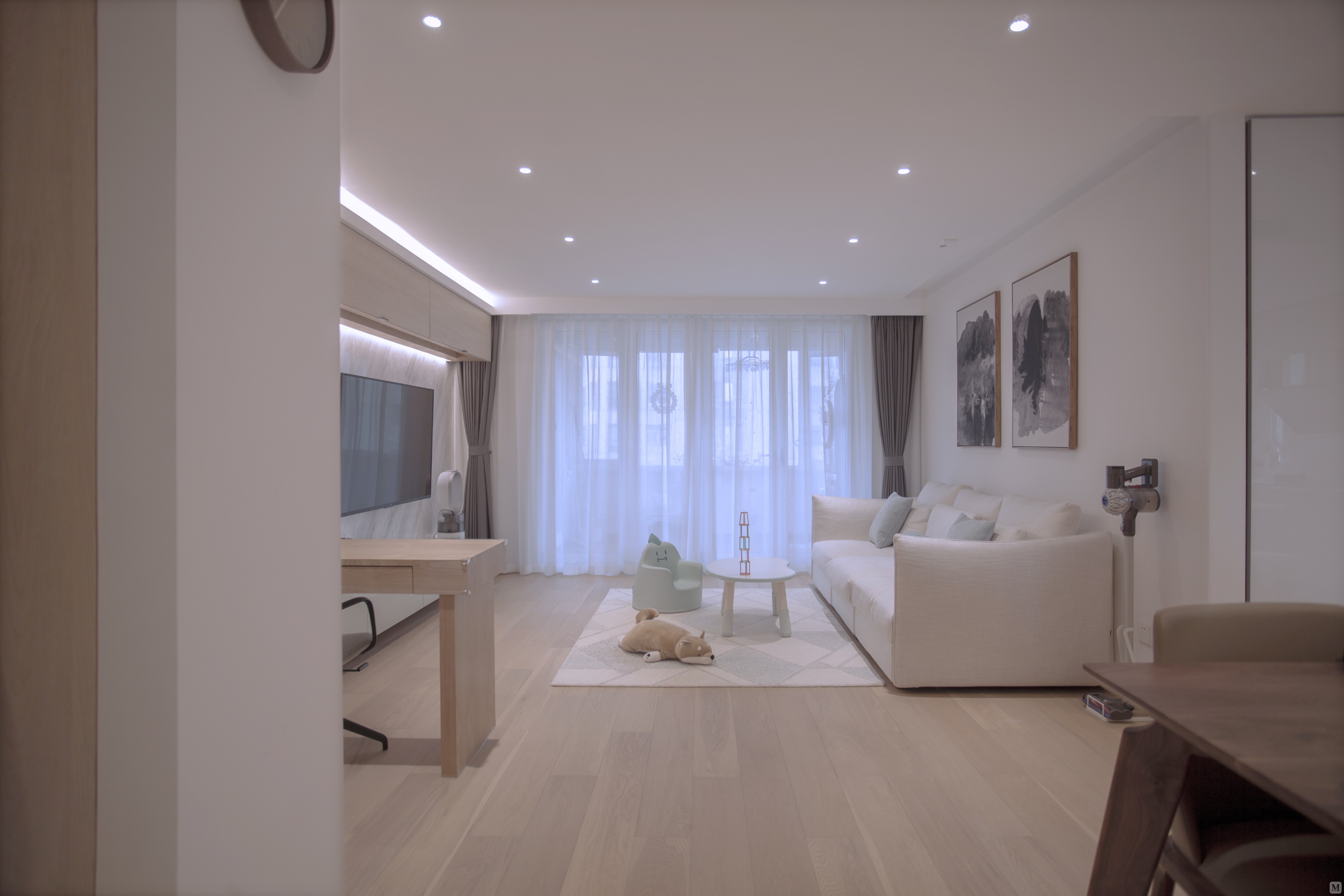 简约客厅背景墙装修效果图