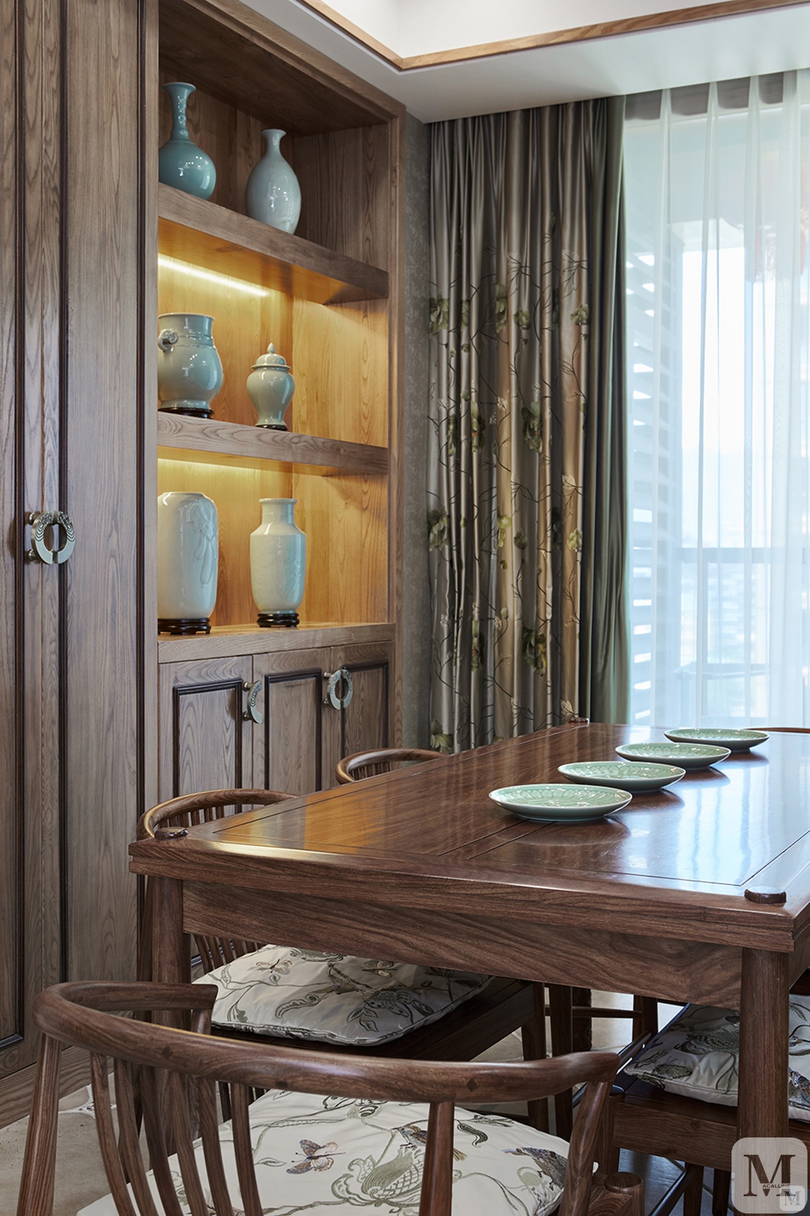 地中海书房书柜装修效果图