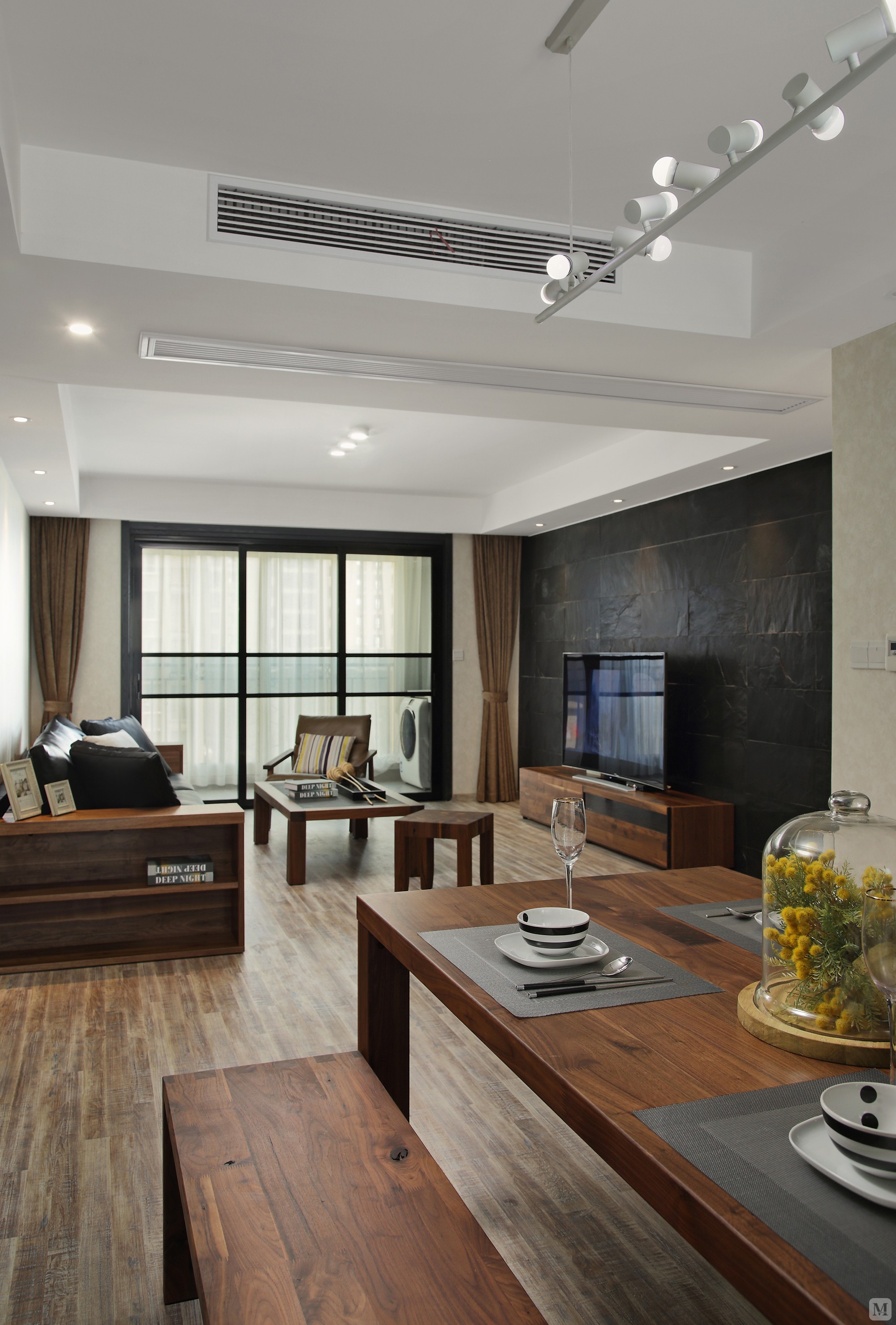 2万150㎡简约四房装修150㎡现代风4居-『极简至美』