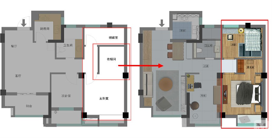 80㎡两房改三房 我也想这么干