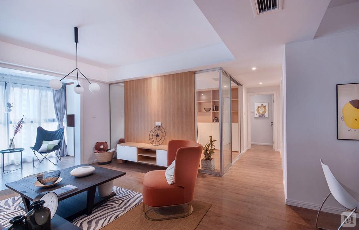 简约客厅背景墙装修效果图