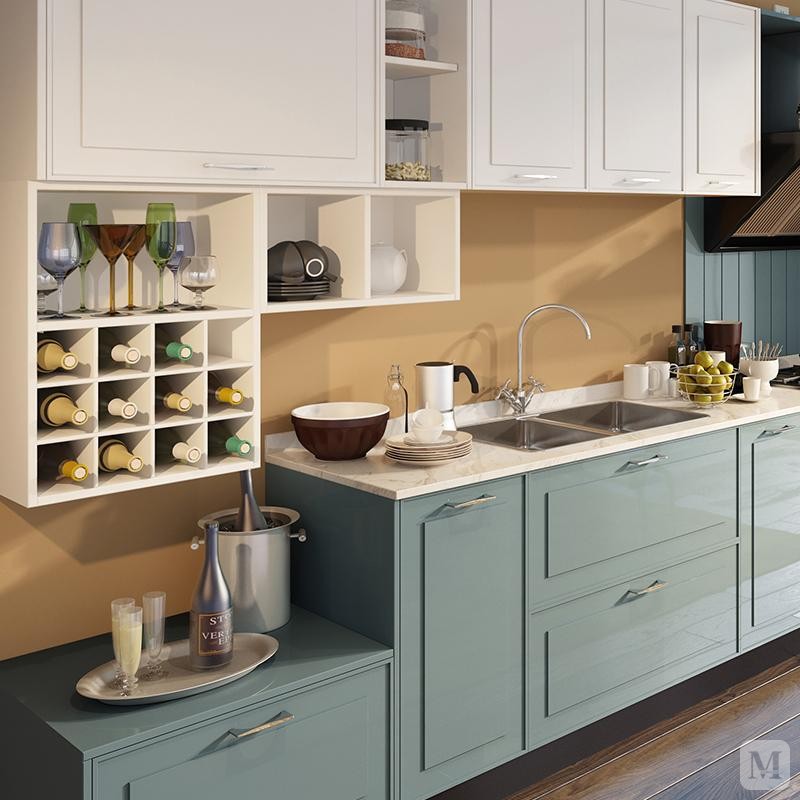 宜科 温莎蓝整体厨柜 简约风格橱柜