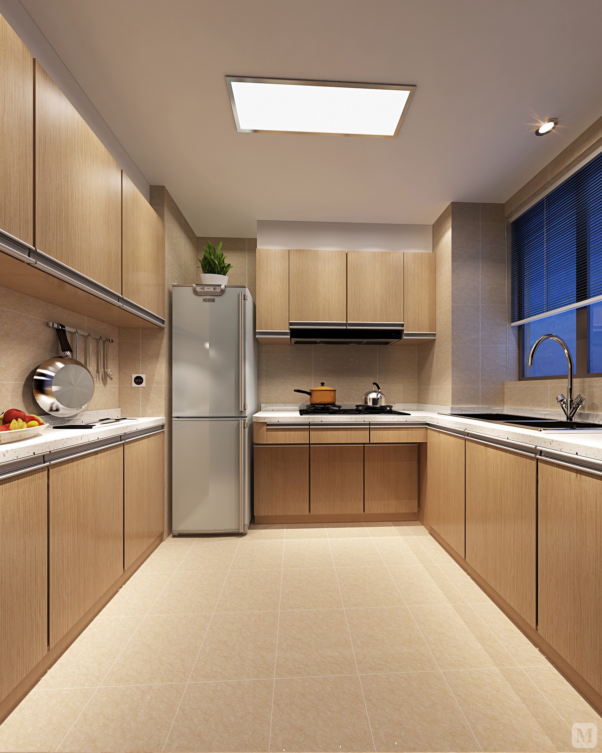 日式厨房吊顶装修效果图