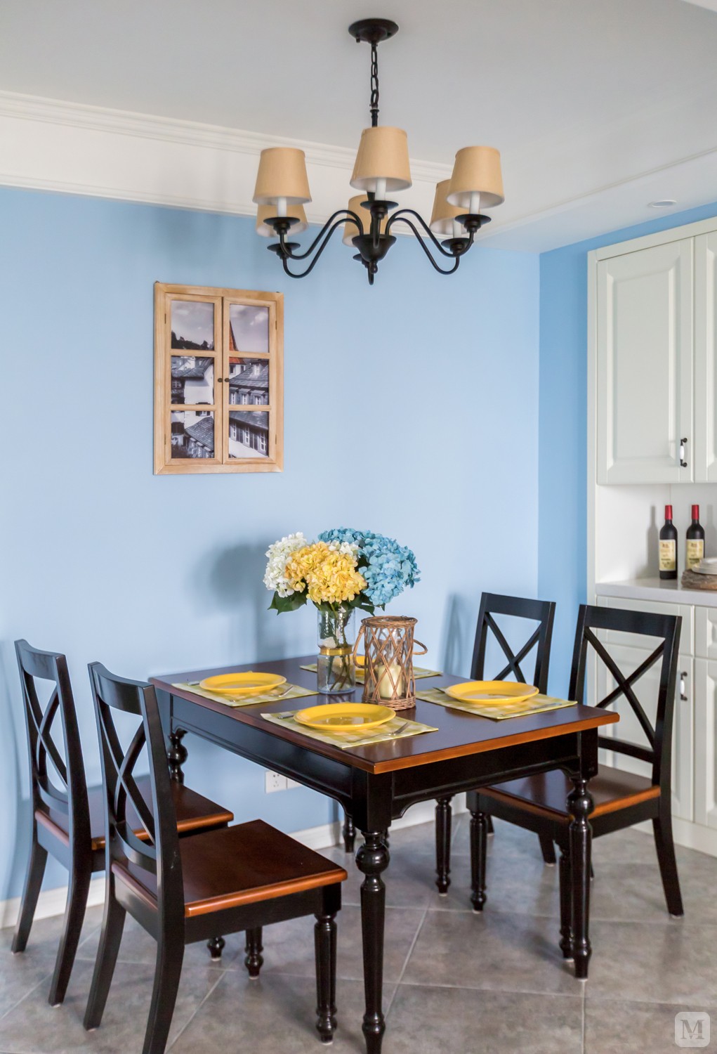 美式餐厅背景墙装修效果图