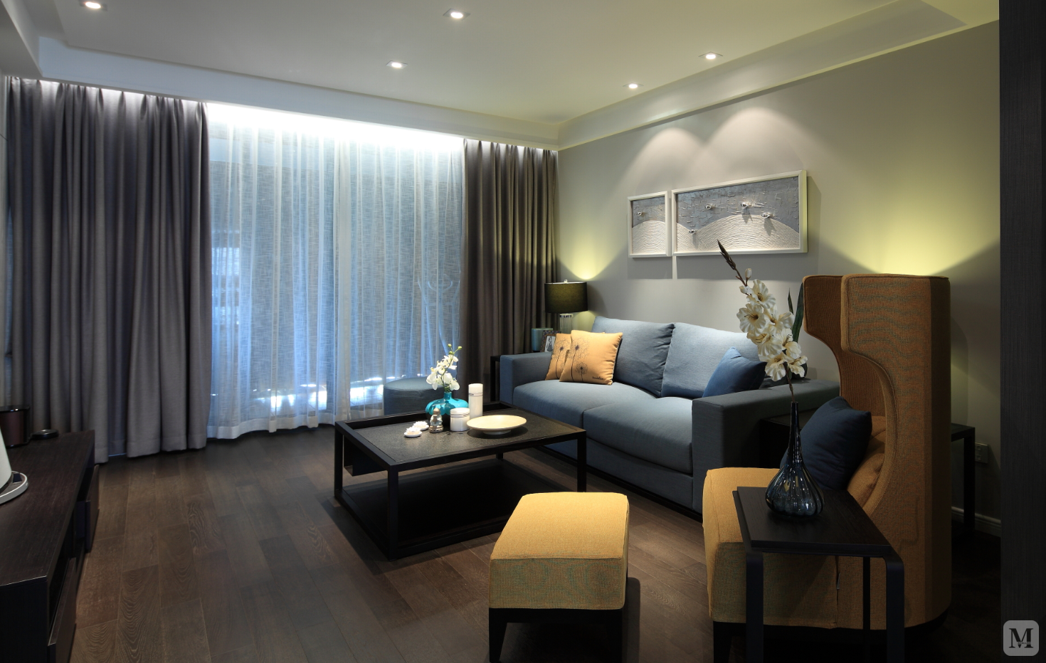 2万128㎡简约三房装修恩施颐锦天城——影-红星美凯龙家装效果图