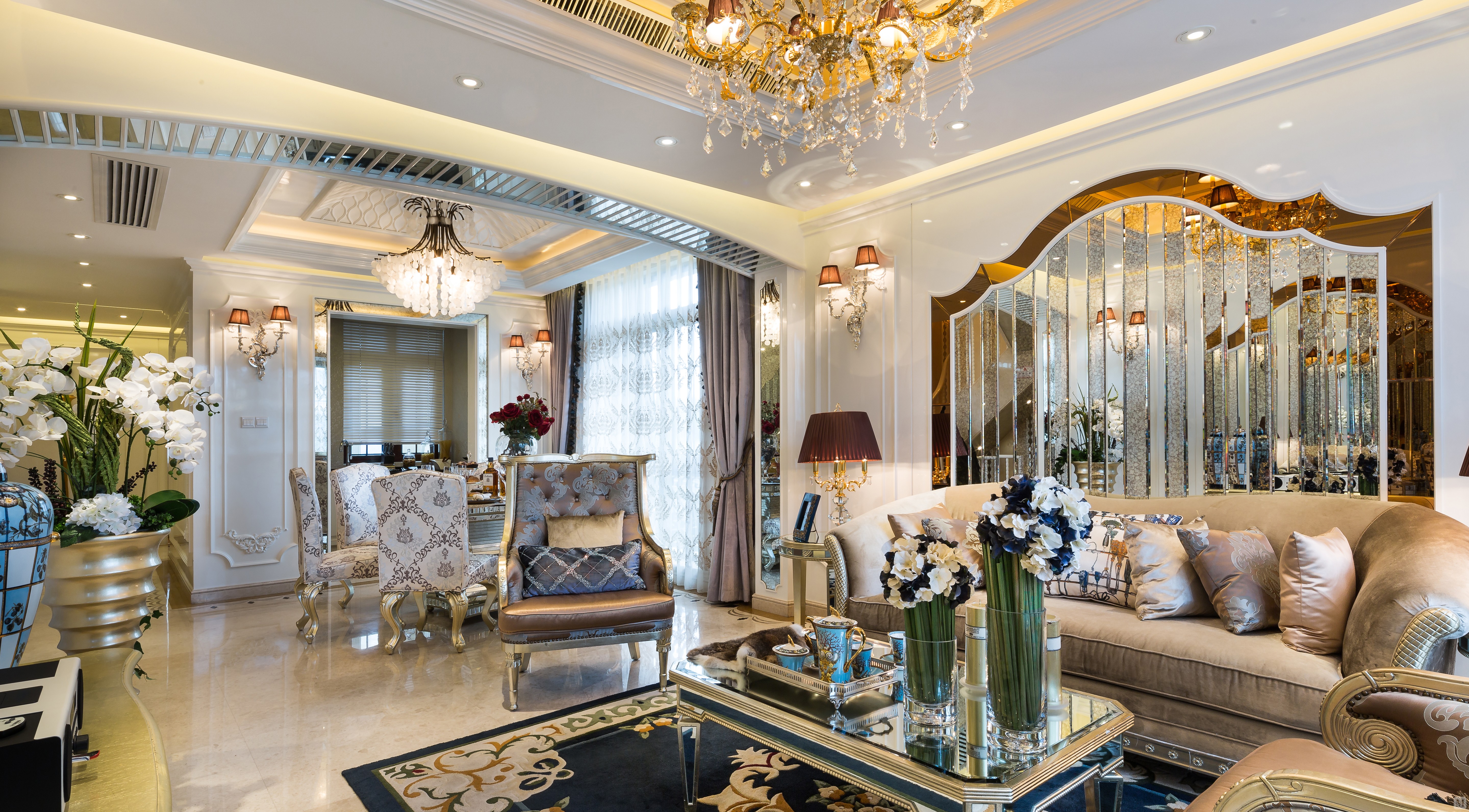 2万220㎡简欧复式装修杭州昆仑府品味设计-红星美凯龙家装效果图