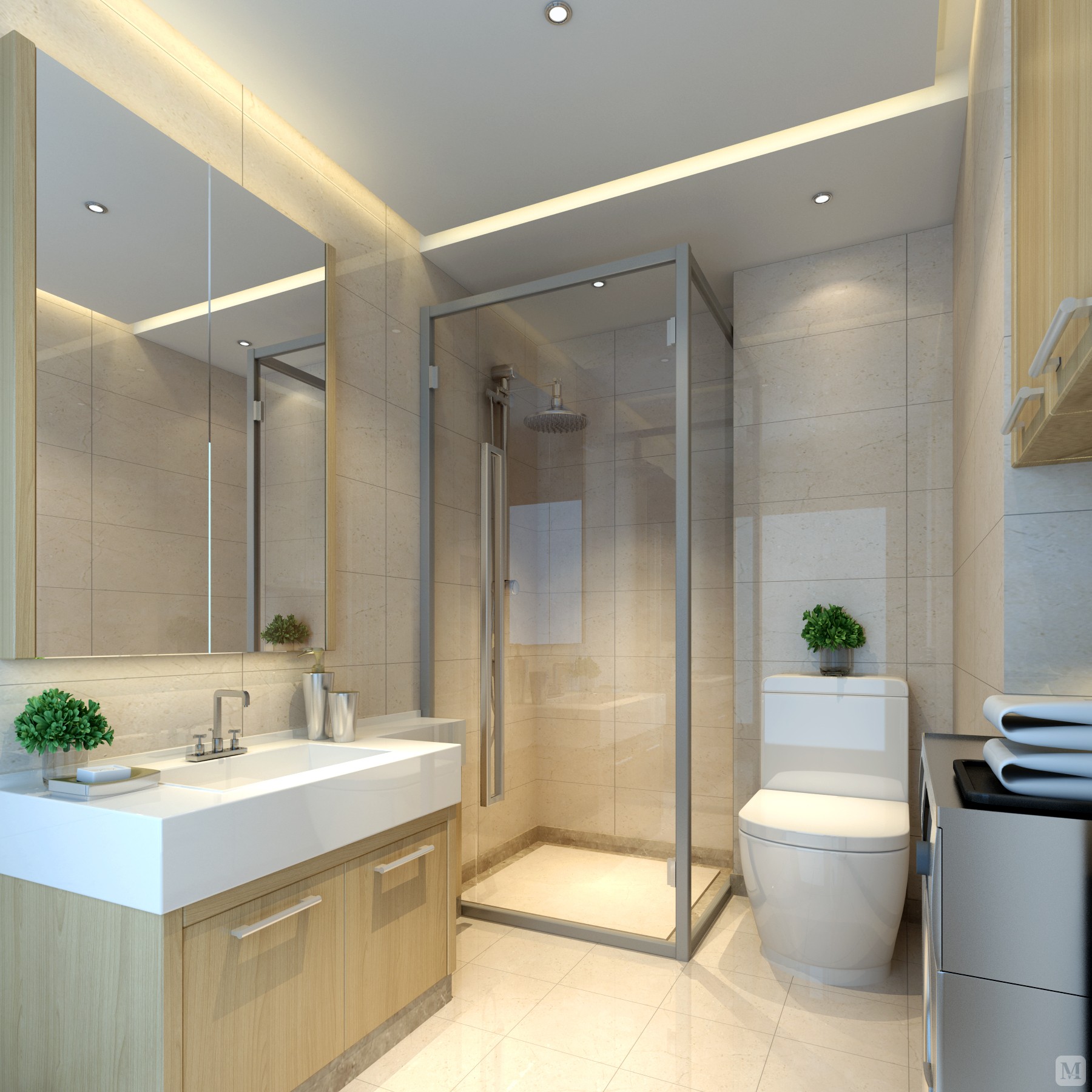 0万58㎡中式一房装修大连山海湾现代风格