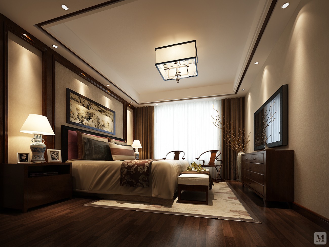 1万248㎡中式复式装修誉珑湖滨 葛先生家-红星美凯龙家装效果图