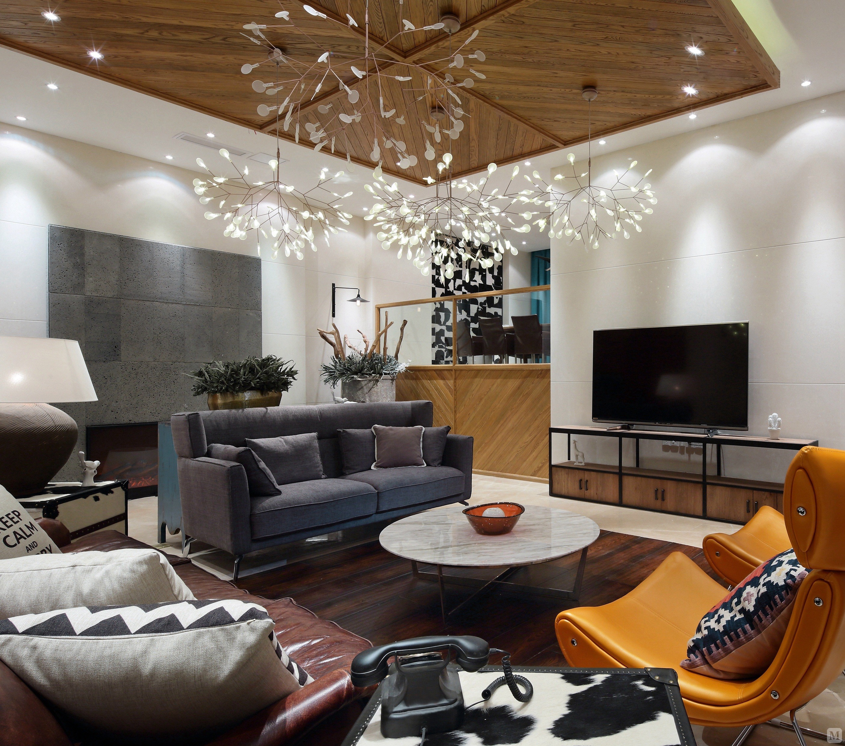 5万1000㎡简约别墅装修长沙旭辉御府 案例-红星美凯龙家装效果图