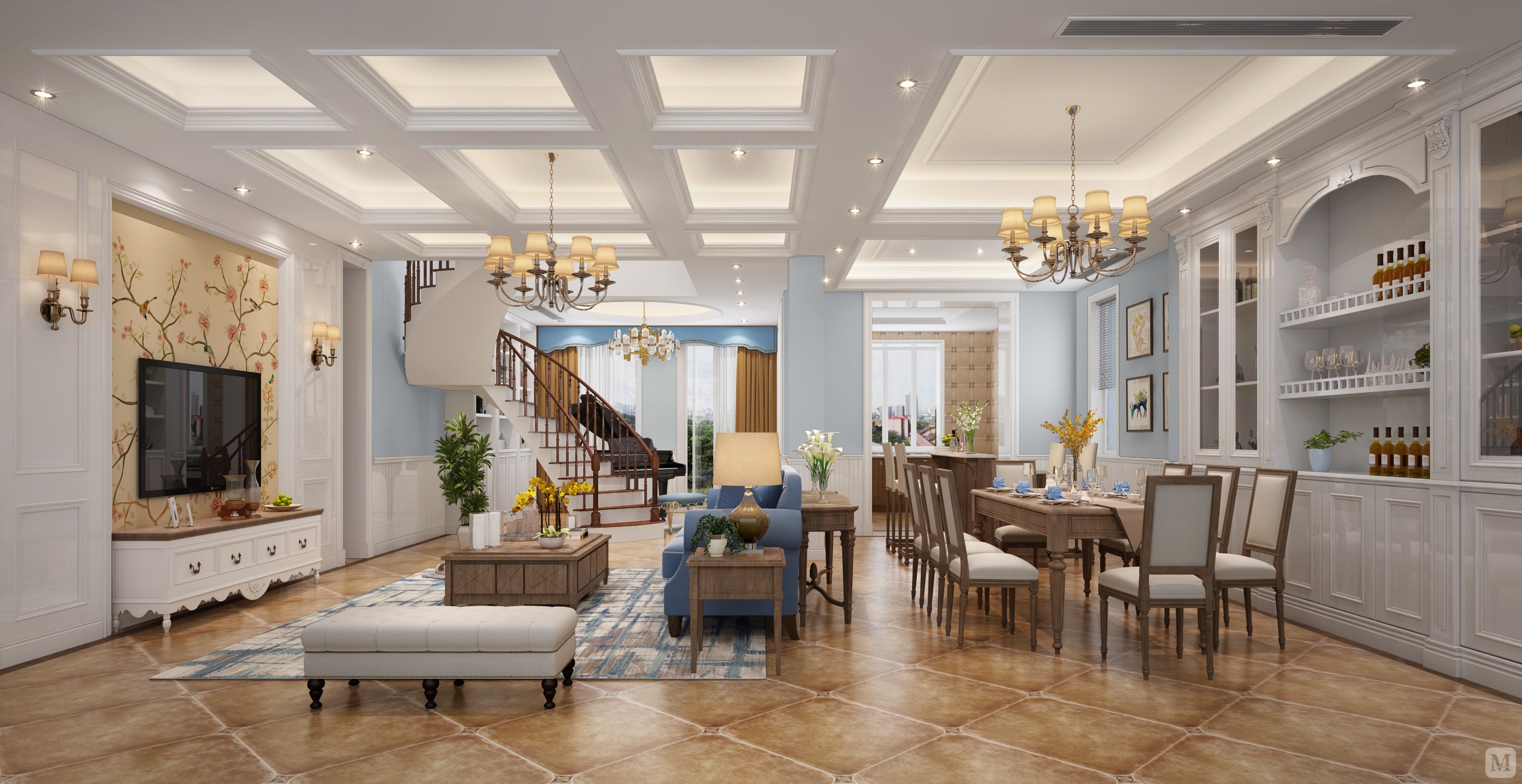 102.9万499㎡地中海别墅装修富力桃园地中海品鉴