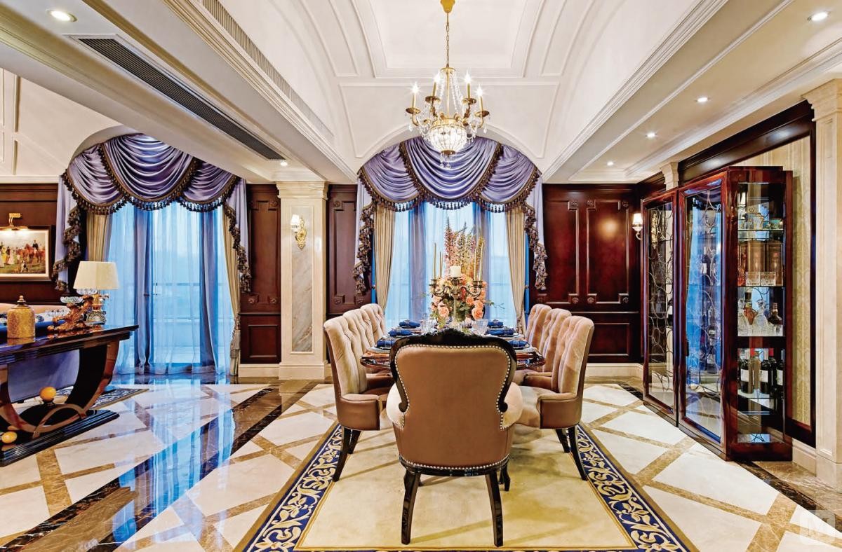 1万336㎡简欧复式装修欧式古典装修设计风格-红星美凯龙家装效果图