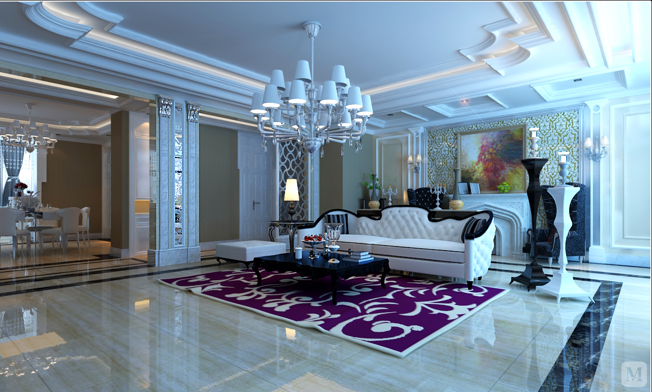 欧式客厅欧式客厅|空间|家装设计|张美丽效果图 - 原创作品 - 站酷 (ZCOOL)