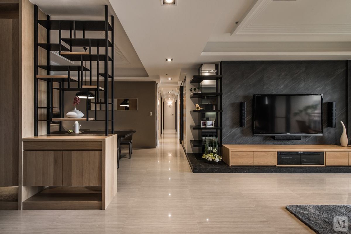 17.5万96㎡简约二房装修华天云居简约风格样板间