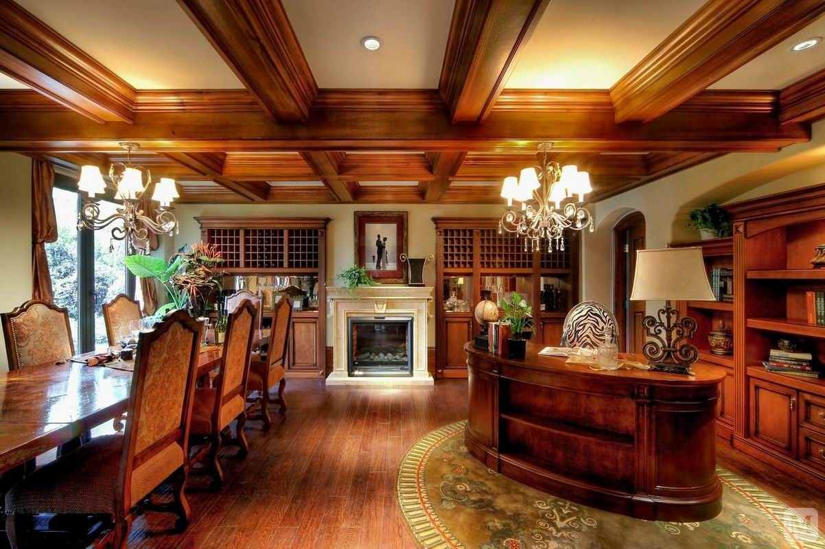 天津市西青区中北镇万科朗润园,联排别墅中户;整套方案设计为美式风格