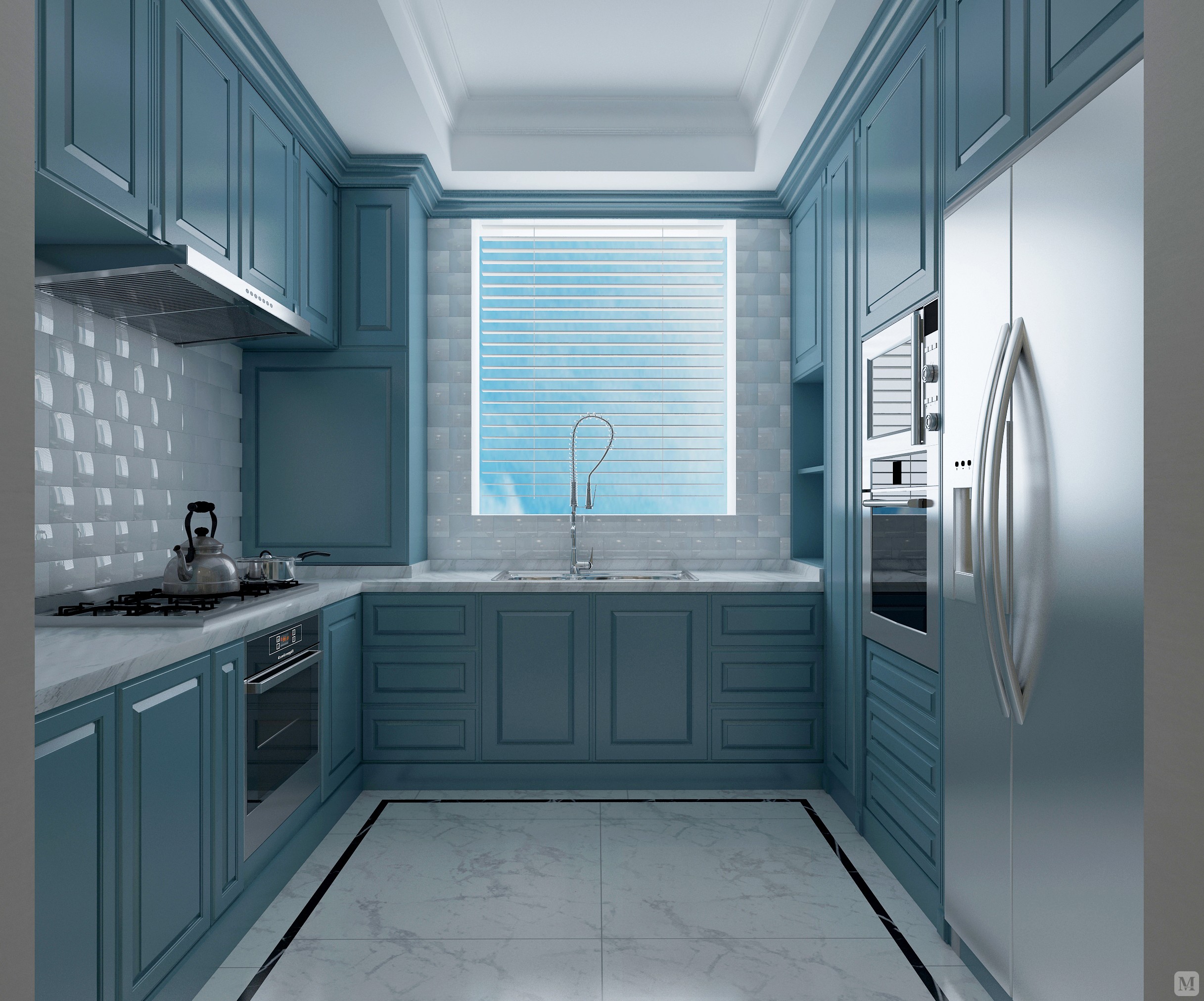 8万120㎡美式三房装修【蓝调·布鲁斯】