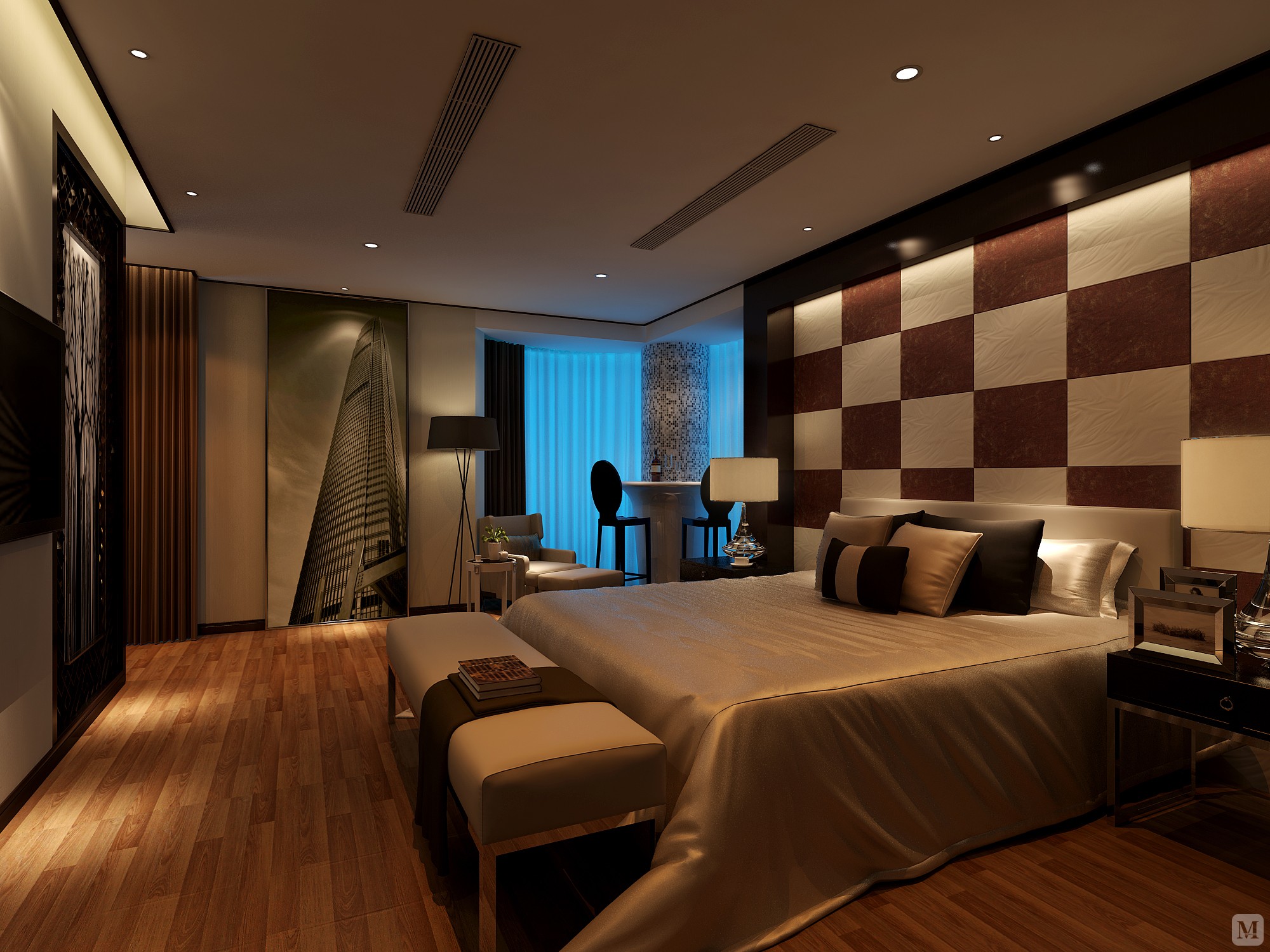 45.4万220㎡中式复式装修宝墅湾中的低调奢华-红星美凯龙家装效果图