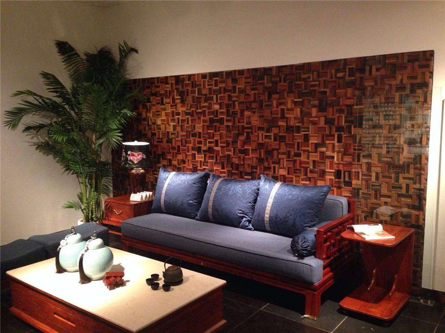 阅梨 实木沙发 万字格(扬州润扬商场家具馆3楼店铺)-红星美凯龙扬州